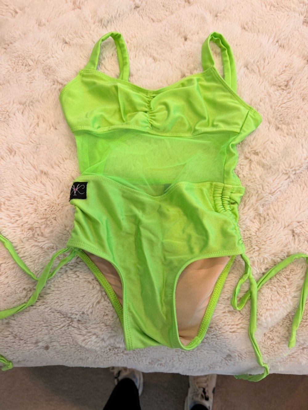 Kandi Kouture dance Neon Green dance Leotard